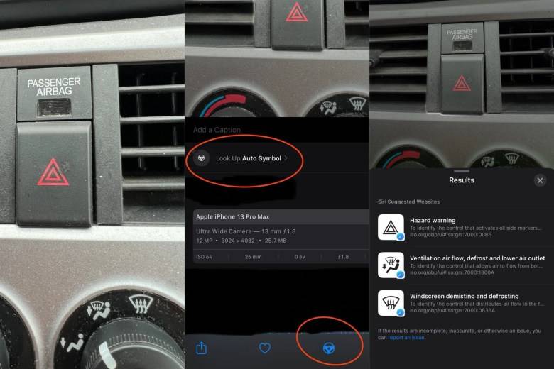 iOS 17 图像查询应用更广泛，就连车用符号都看得懂