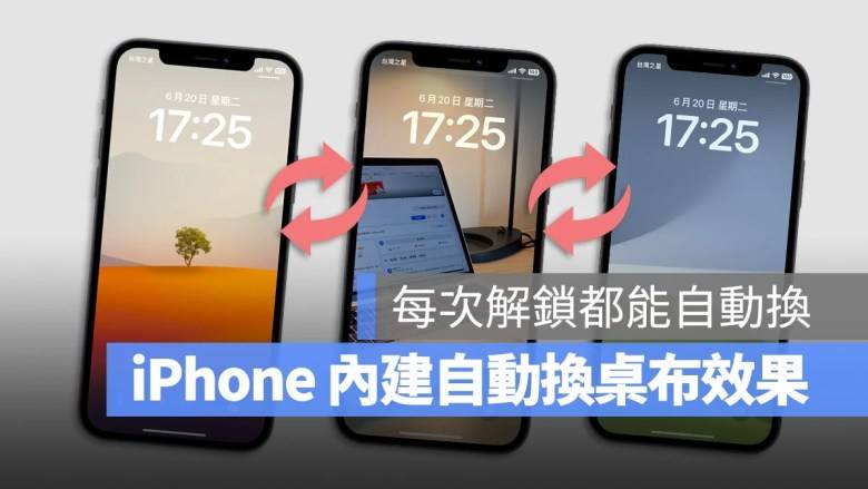 iPhone 自动随机换壁纸小技巧，不用捷径 3 个步骤就能设定好