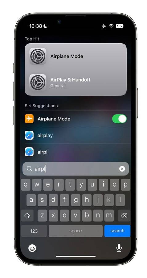 iOS 17 的 Spotlight 支持自然语言，还能直接调整 iPhone 设置更方便