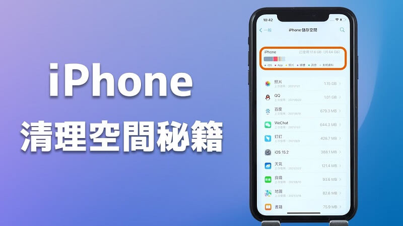 iPhone容量不足解决方案 ，6招快速解决iPhone储存空间不足！