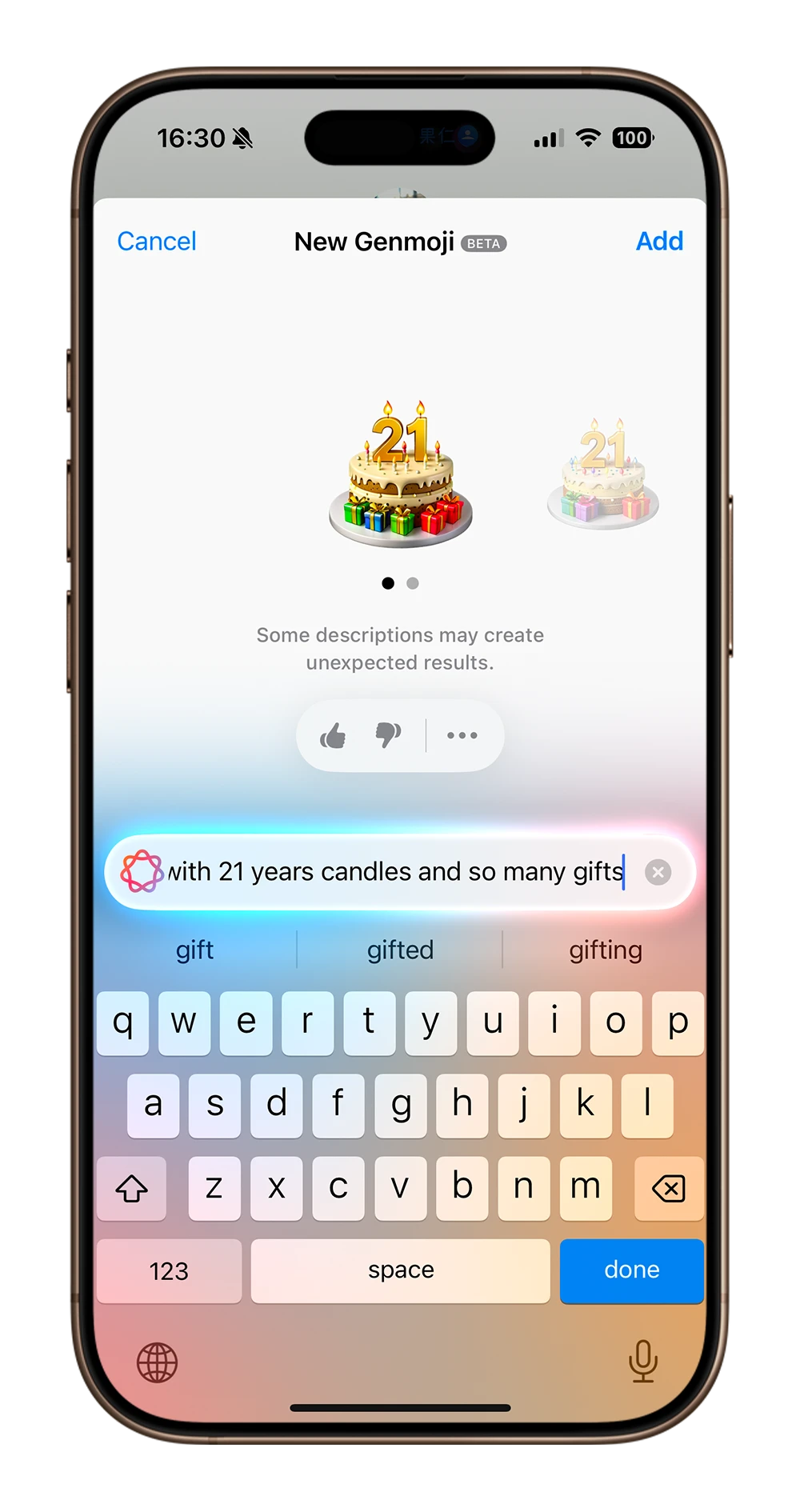 iPhone 的 Genmoji 怎么用？ iOS 18 AI 生成表情符号完整教程