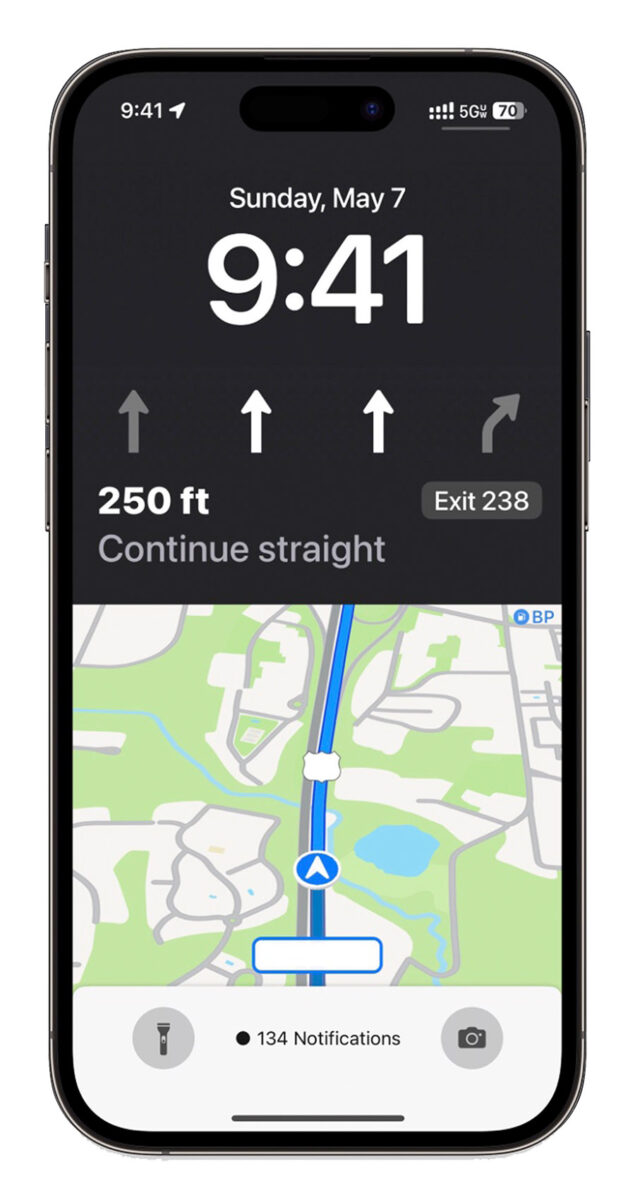 iOS 17 这功能令人期待！Apple Maps 终于不再佔据整个 iPhone 锁定画面