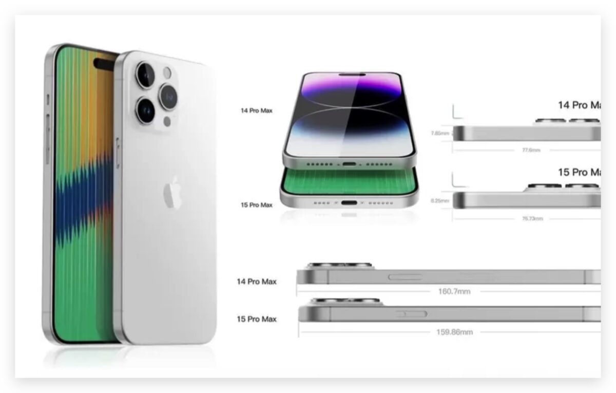 iPhone 15 Pro 又一份 CAD 设计图外流，音量键从两颗变一颗