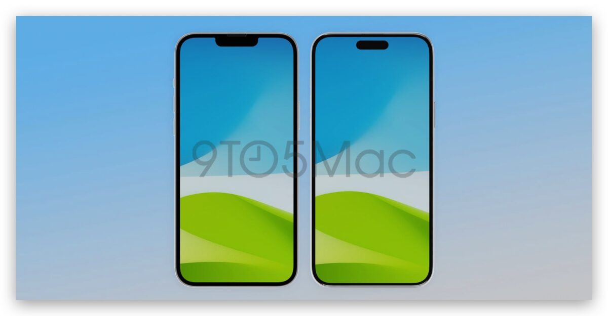 一图看懂 iPhone 15 的窄边框和 iPhone 14 边框差别多少