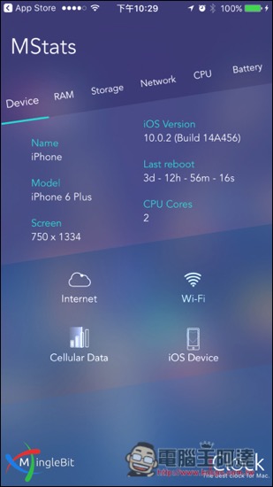 「MStats」所有iPhone、iPad系统资讯一次秀给你看！