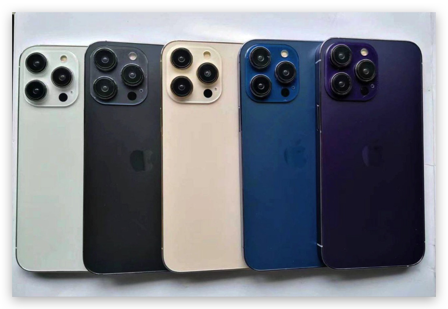 iPhone 14 Pro 全新紫色与蓝色长这样，另外 3 种颜色也曝光了